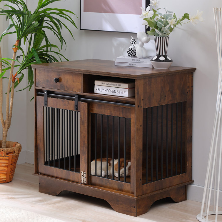 Furniture style pet crates sales